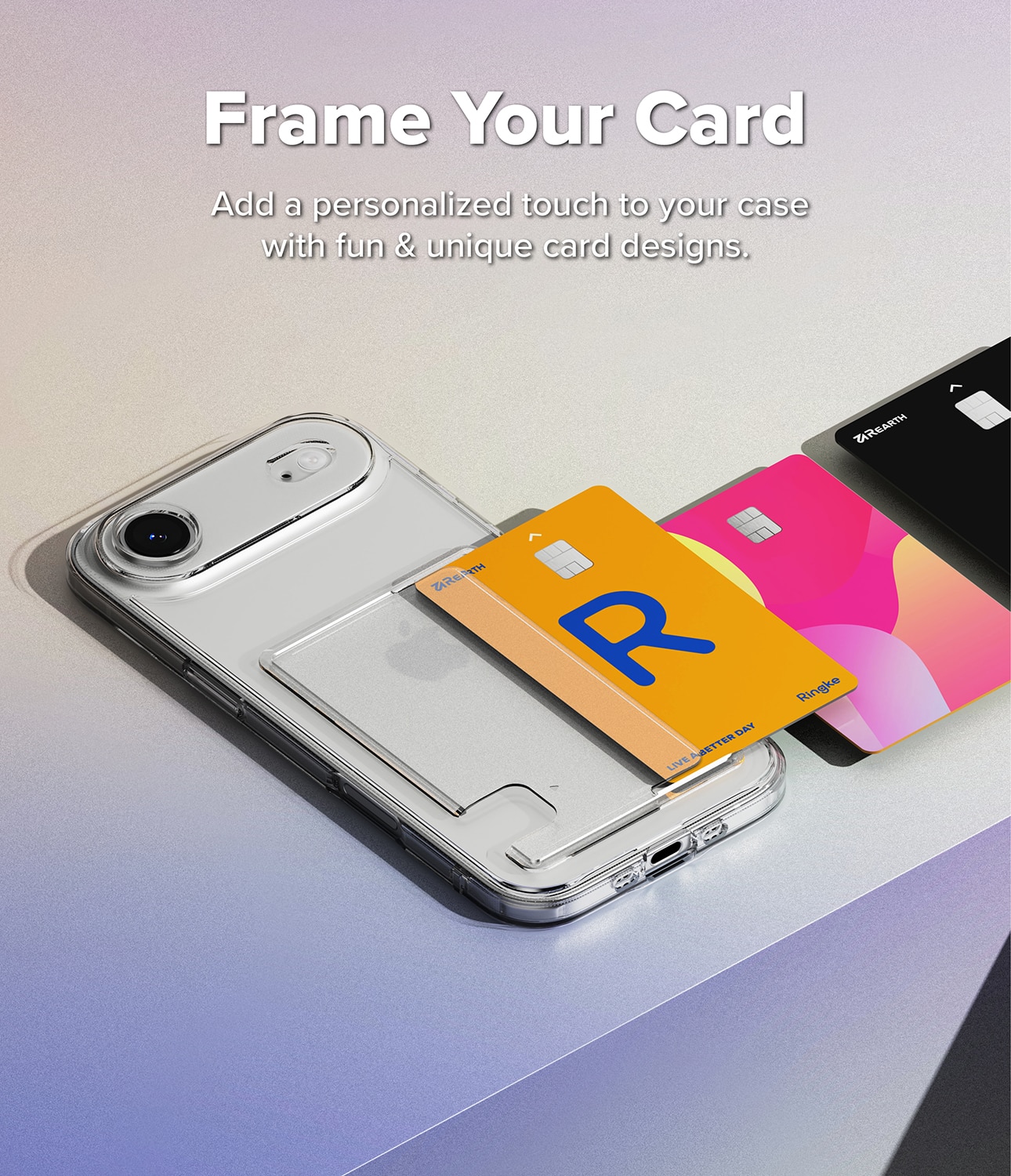 iPhone 17 Air Fusion Card Case Transparent