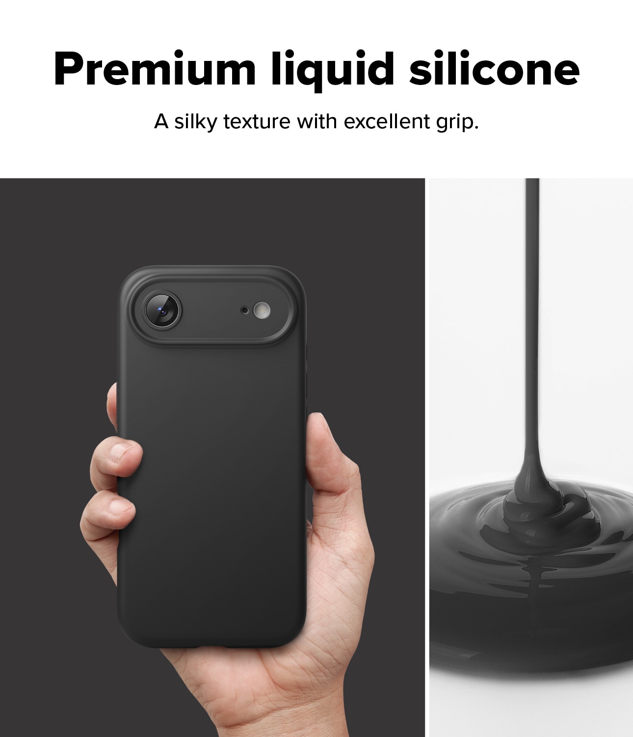iPhone 17 Air Silicone Magnetic Case Black
