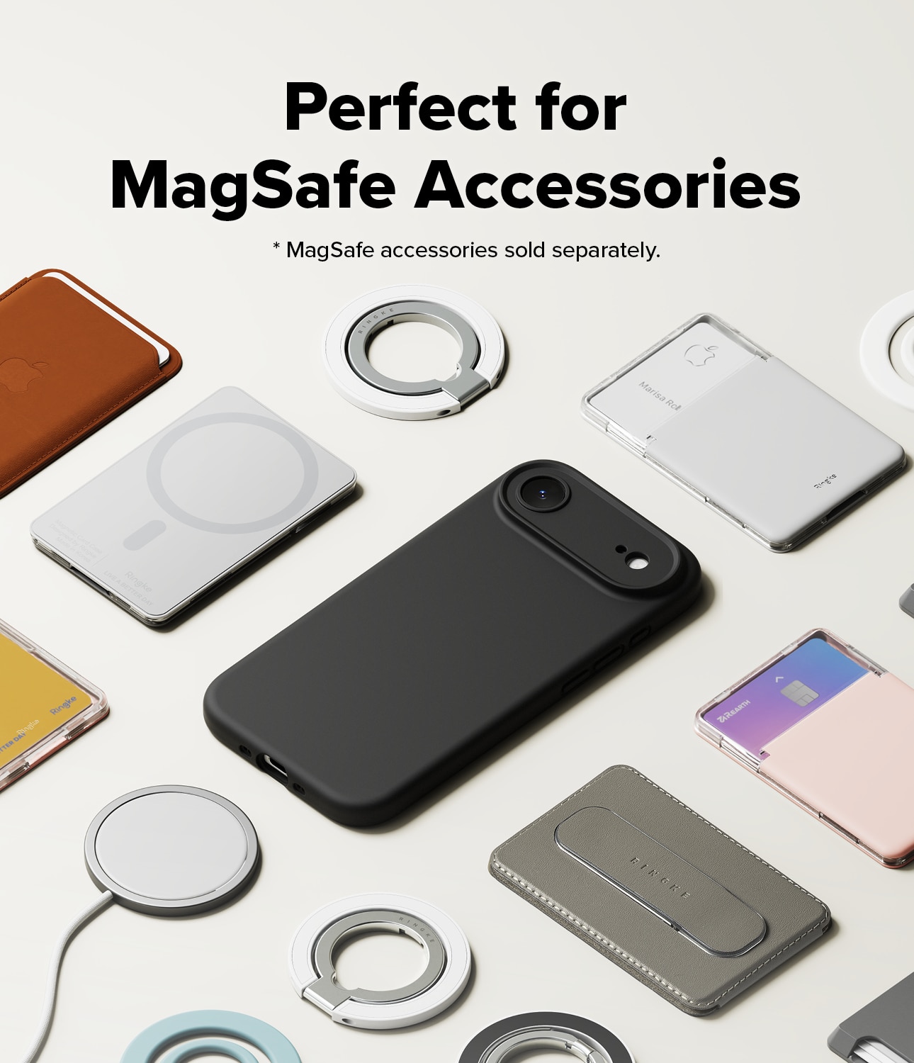 iPhone 17 Air Silicone Magnetic Case Black