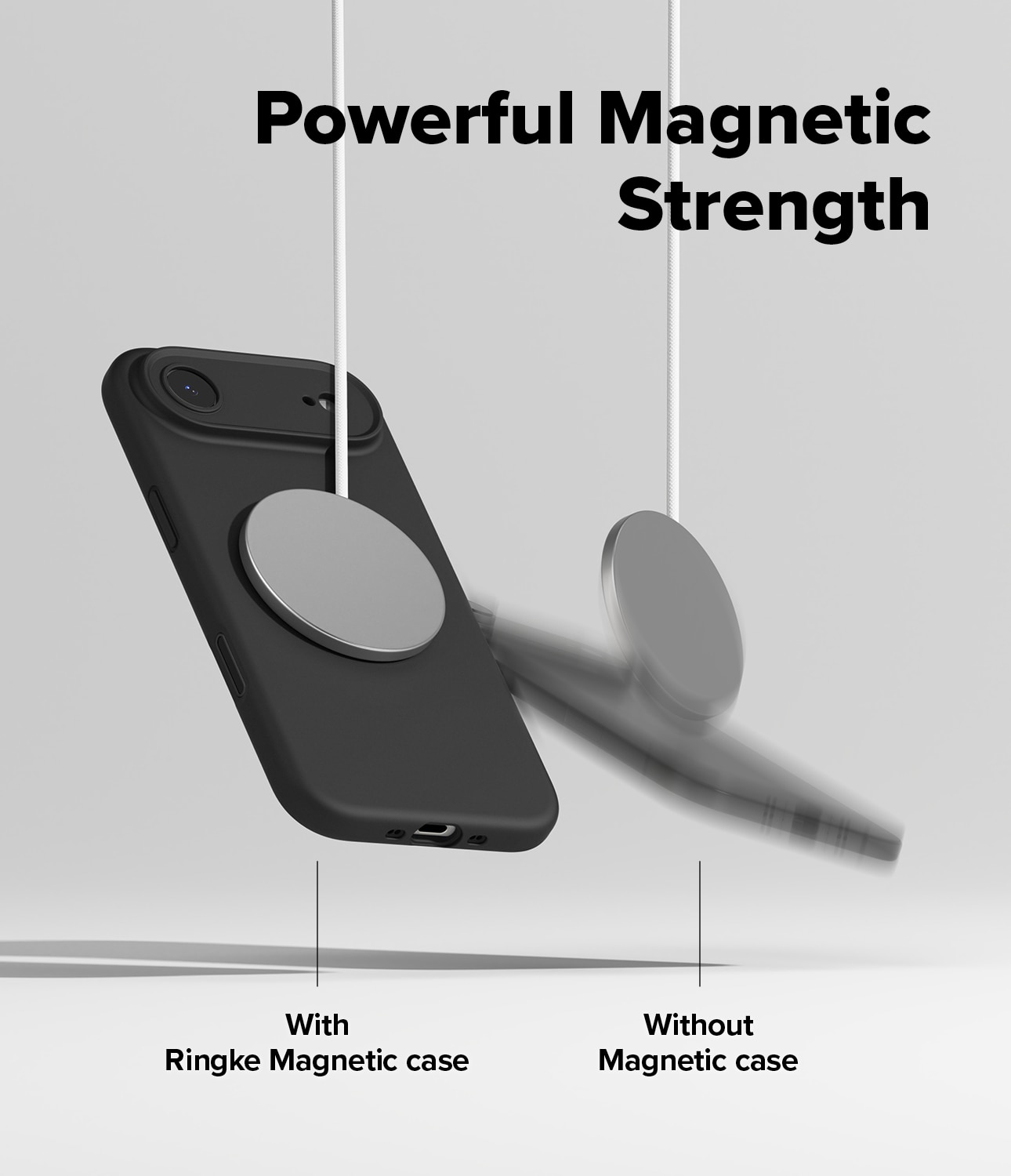 iPhone 17 Air Silicone Magnetic Case Black