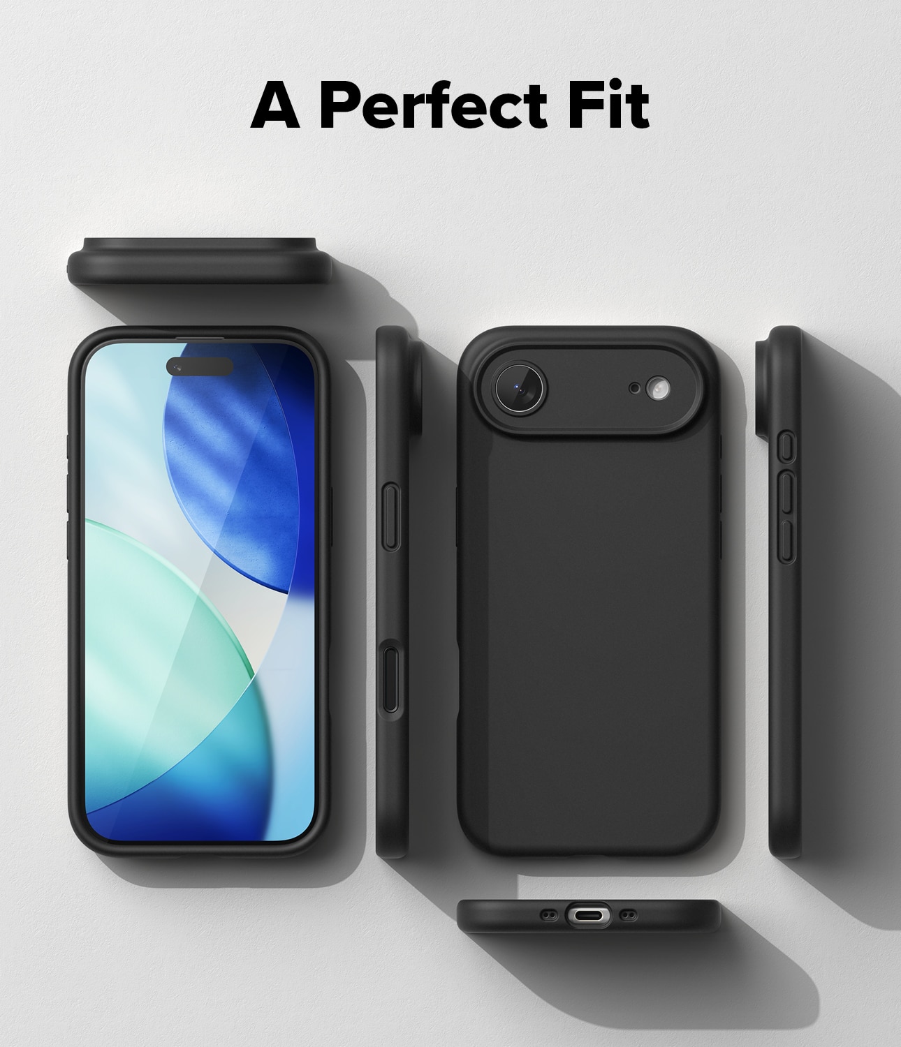 iPhone 17 Air Silicone Magnetic Case Black