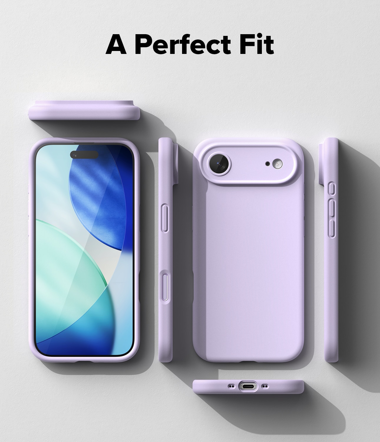 iPhone 17 Air Silicone Magnetic Case Light Purple