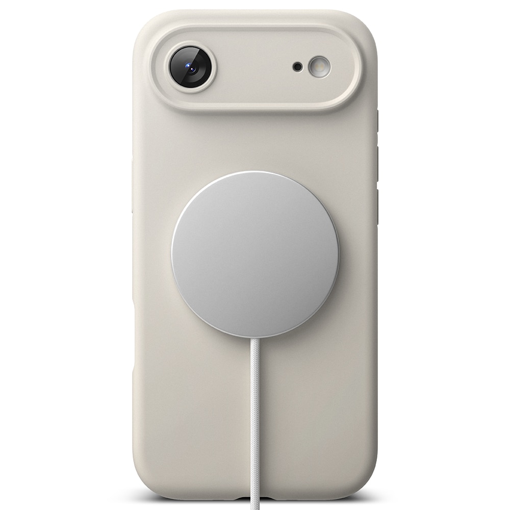iPhone 17 Air Silicone Magnetic Case Stone