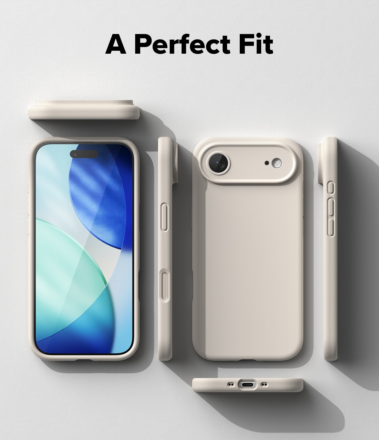 iPhone 17 Air Silicone Magnetic Case Stone