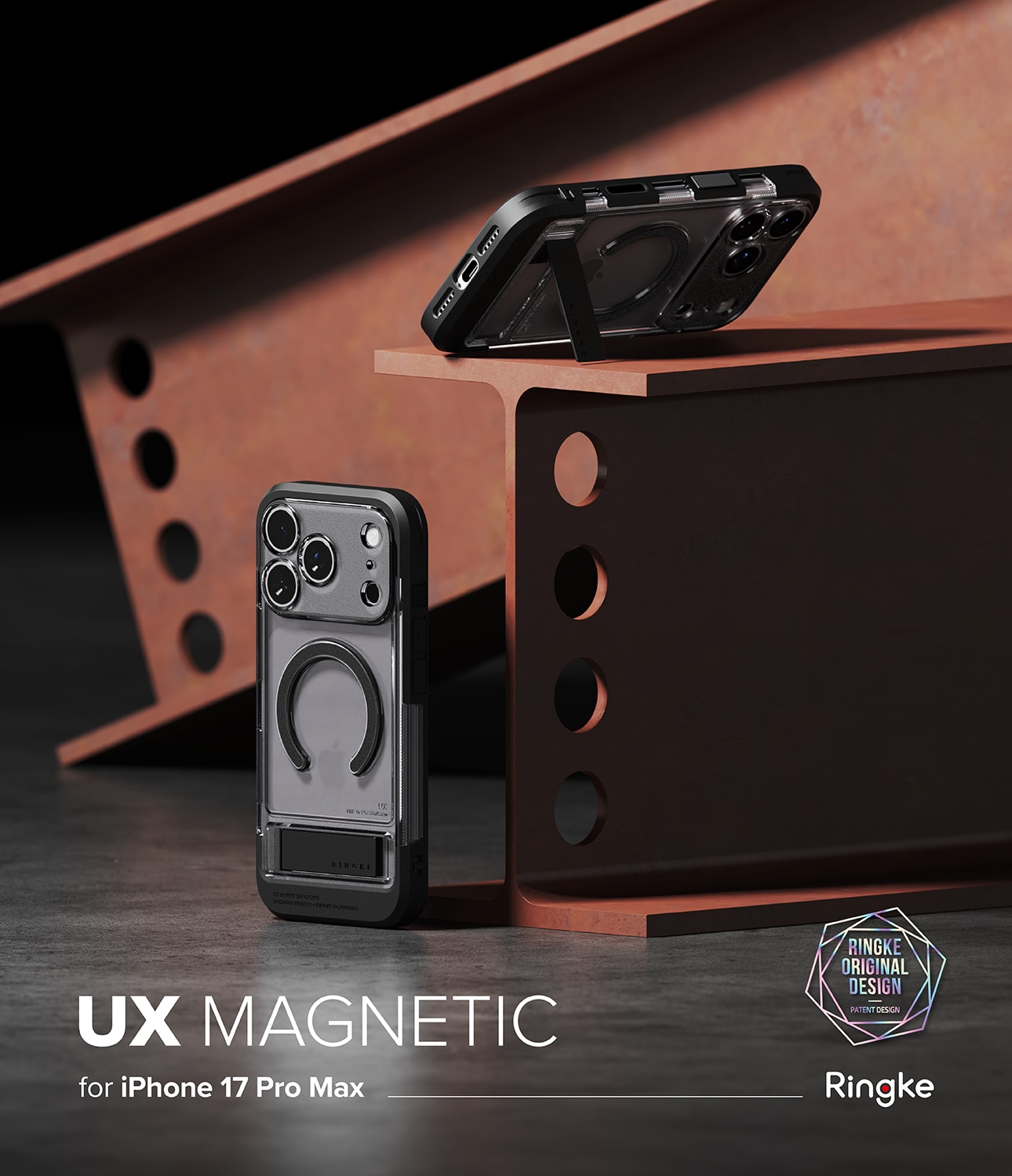iPhone 17 Pro Max UX Magnetic Case Smoke Black