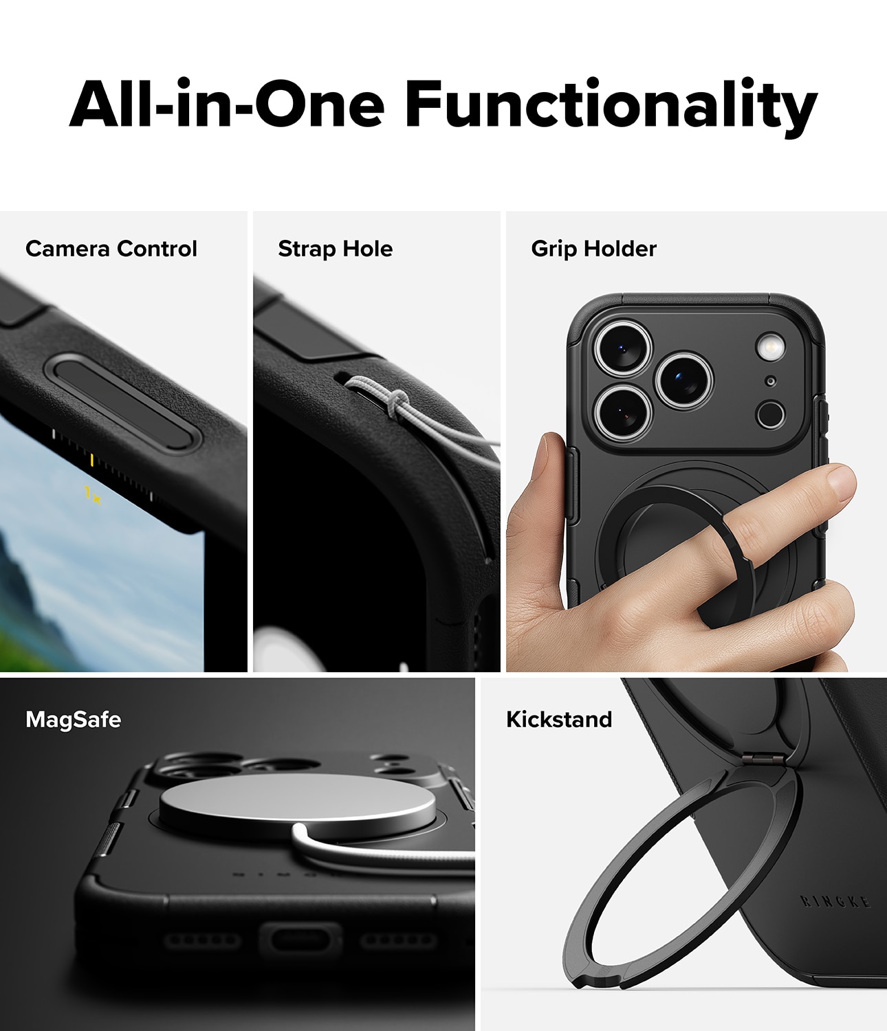 iPhone 17 Pro Alles Magnetic Case Black