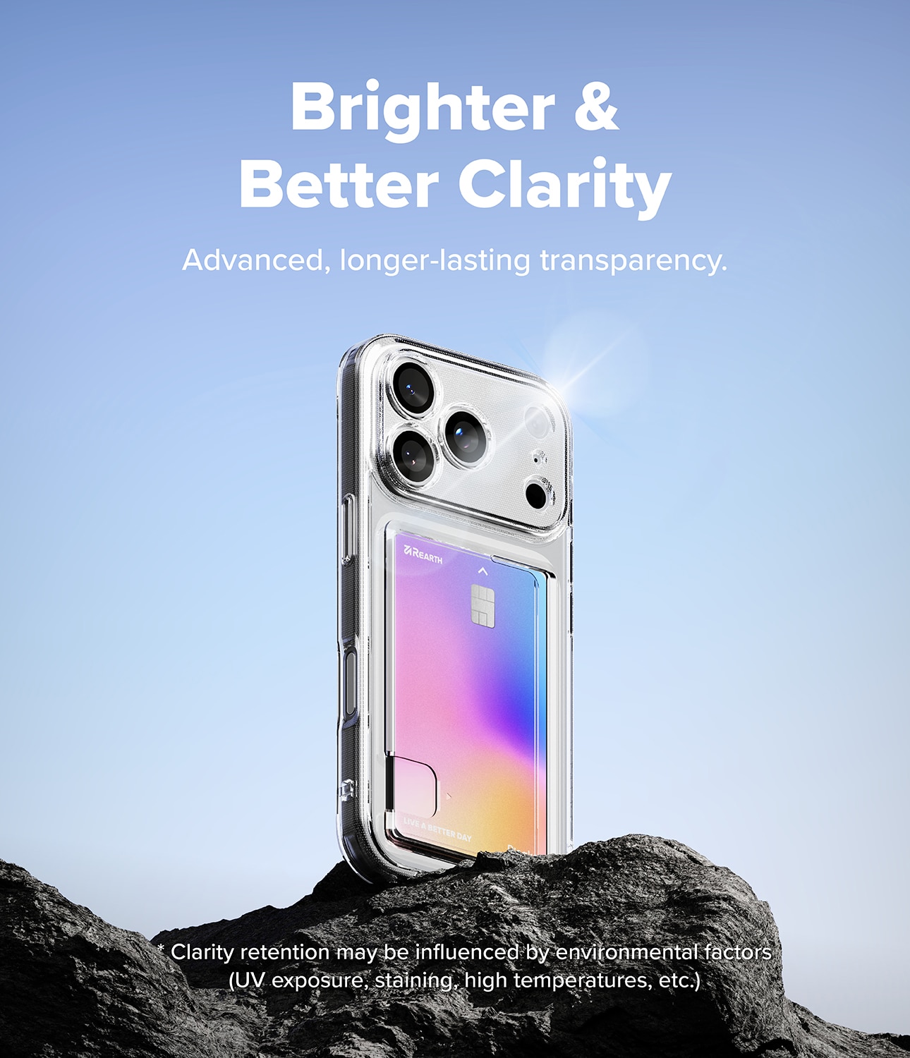 iPhone 17 Pro Max Fusion Card Case Transparent