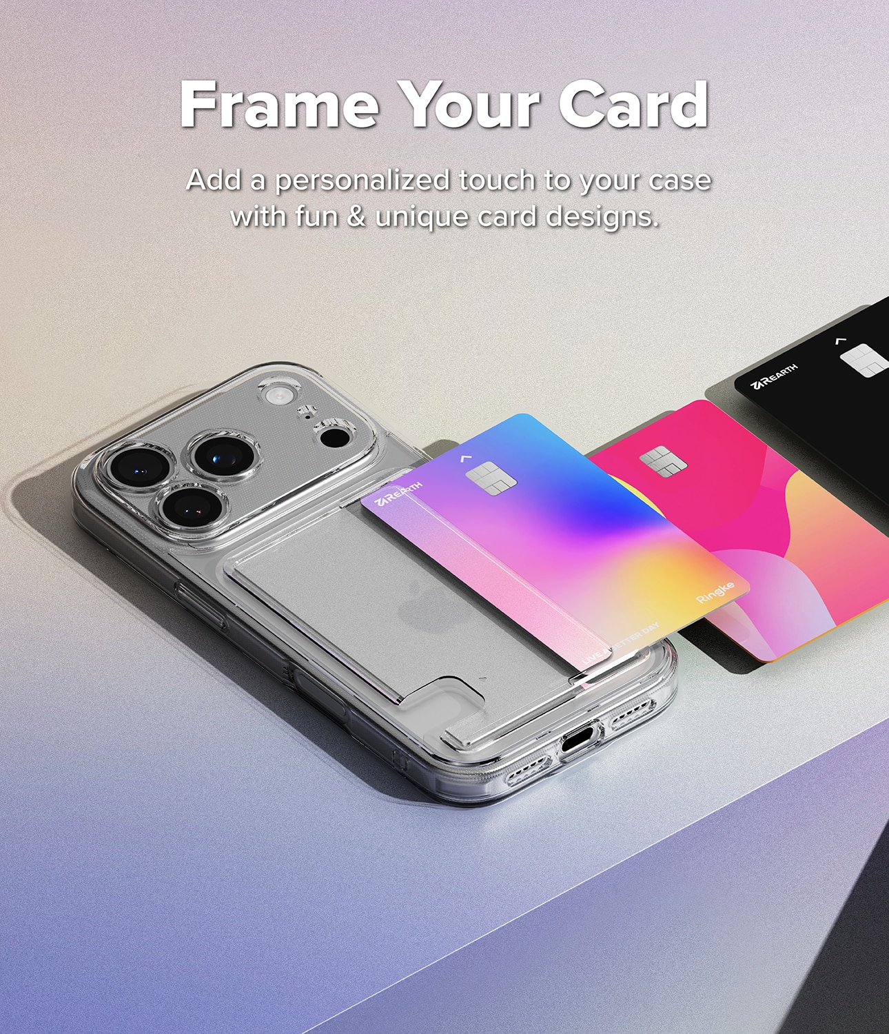 iPhone 17 Pro Max Fusion Card Case Transparent