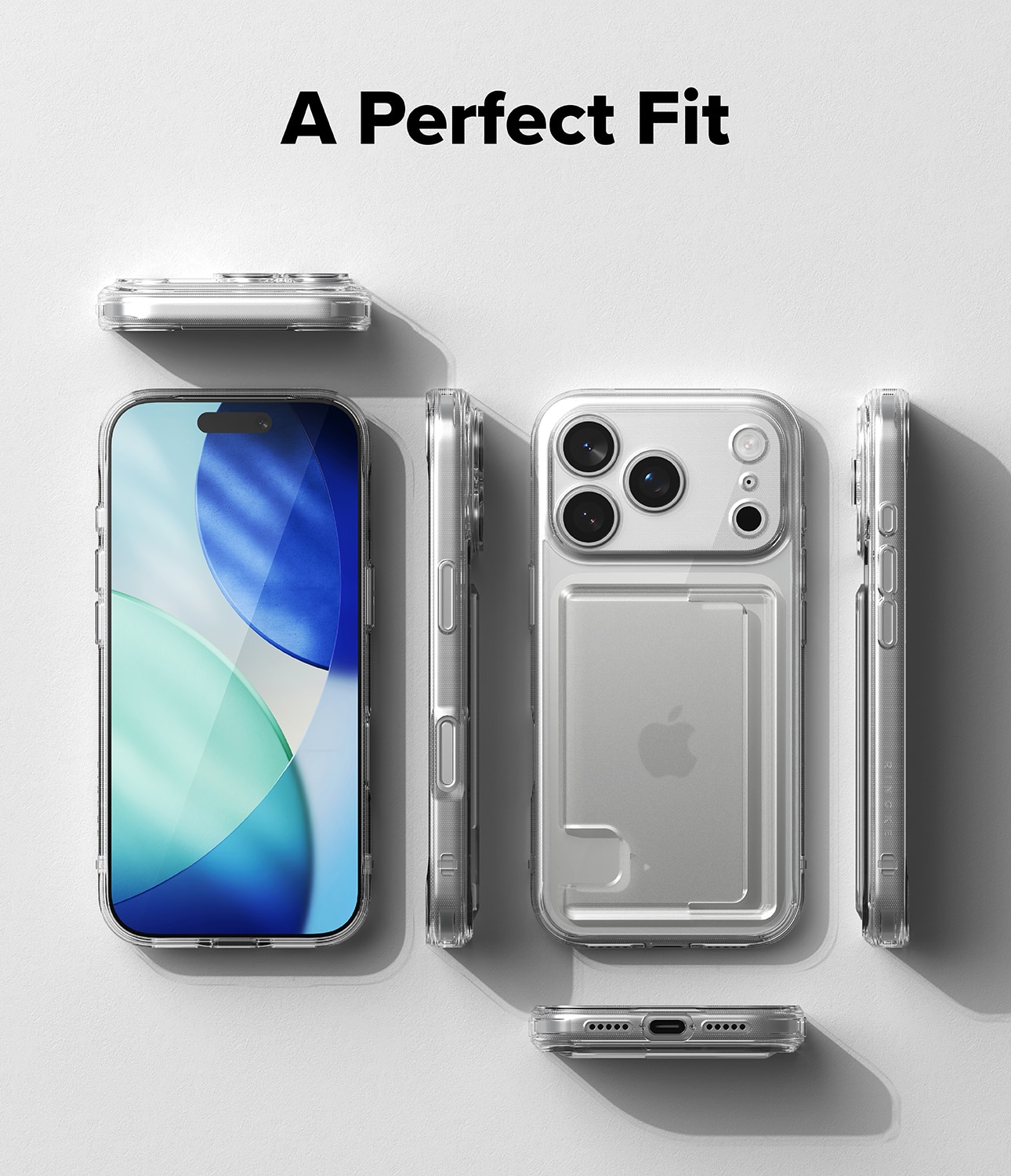 iPhone 17 Pro Max Fusion Card Case Transparent