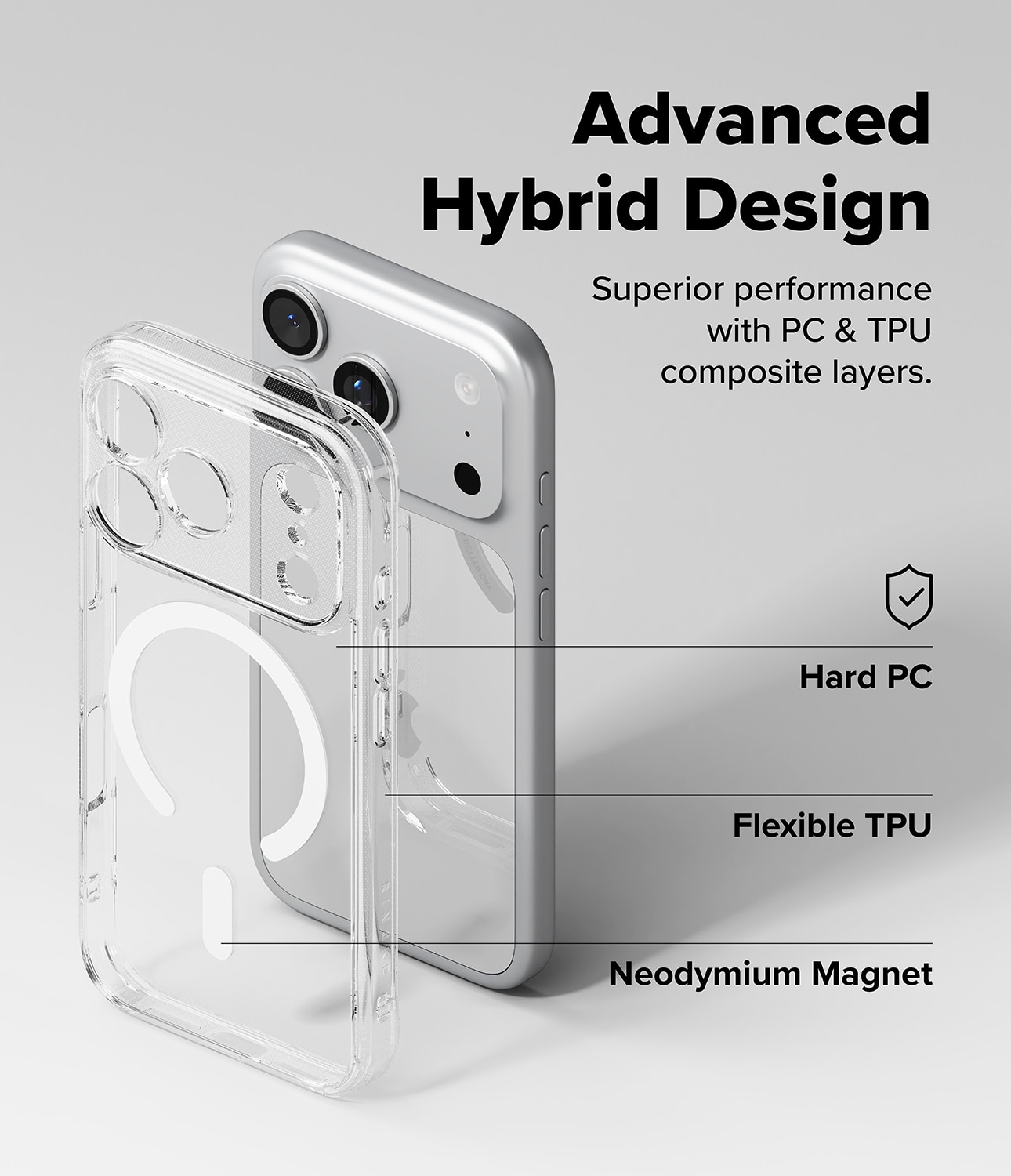iPhone 17 Pro Max Fusion Magnetic Case Transparent