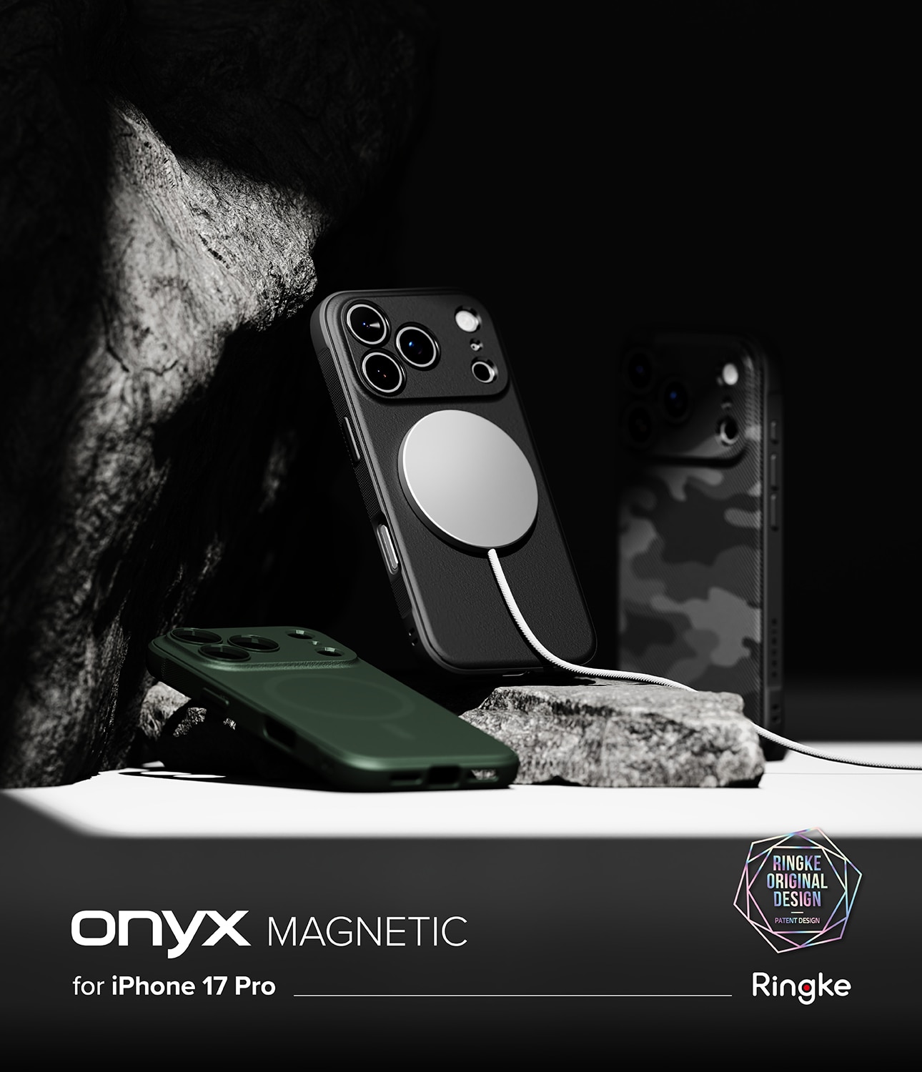 iPhone 17 Pro Max Onyx Magnetic Case Dark Green