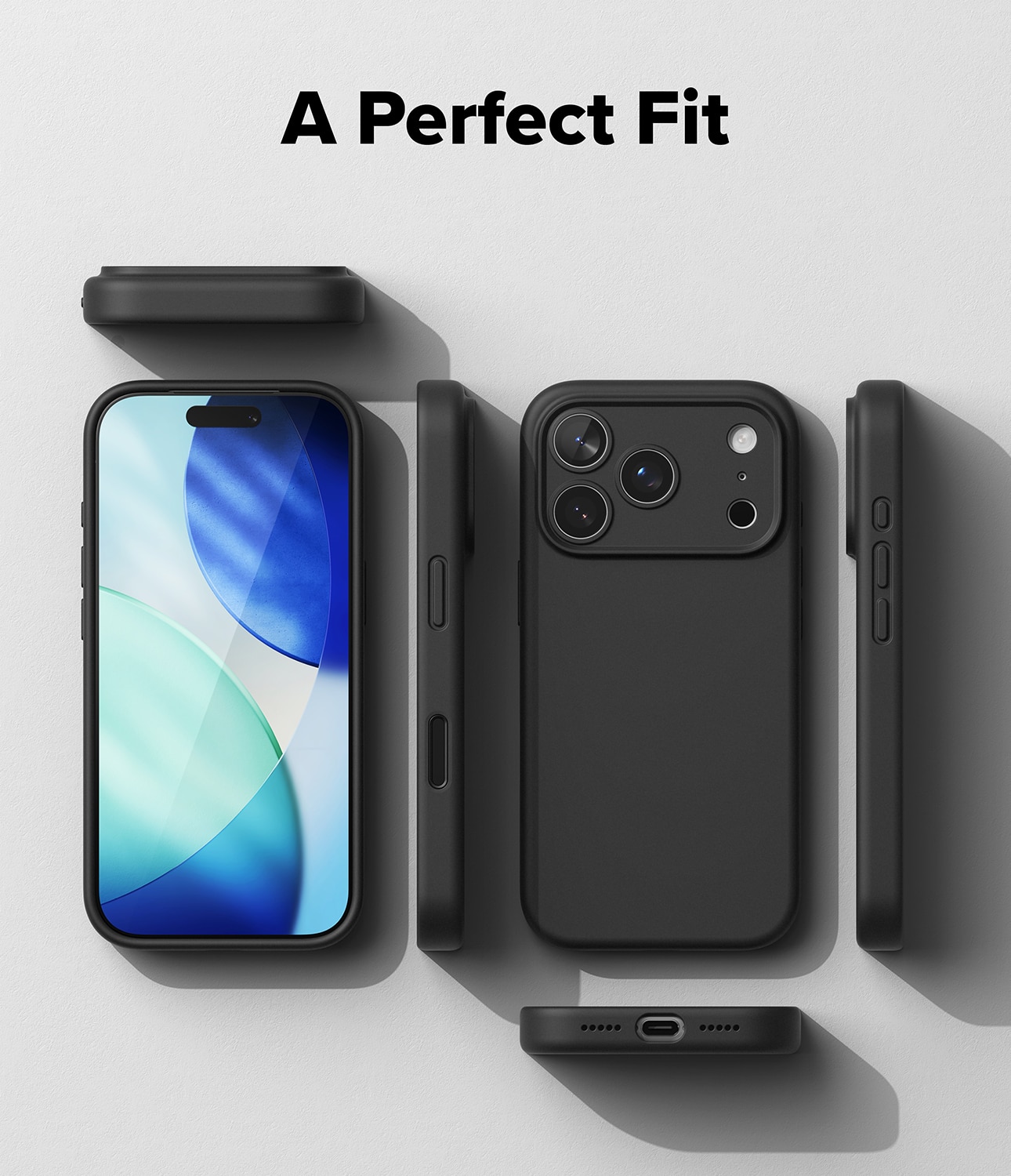 iPhone 17 Pro Max Silicone Magnetic Case Black