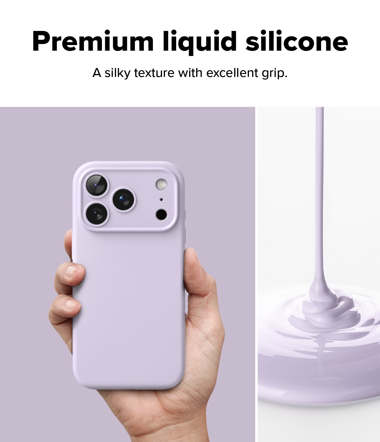 iPhone 17 Pro Max Silicone Magnetic Case Light Purple