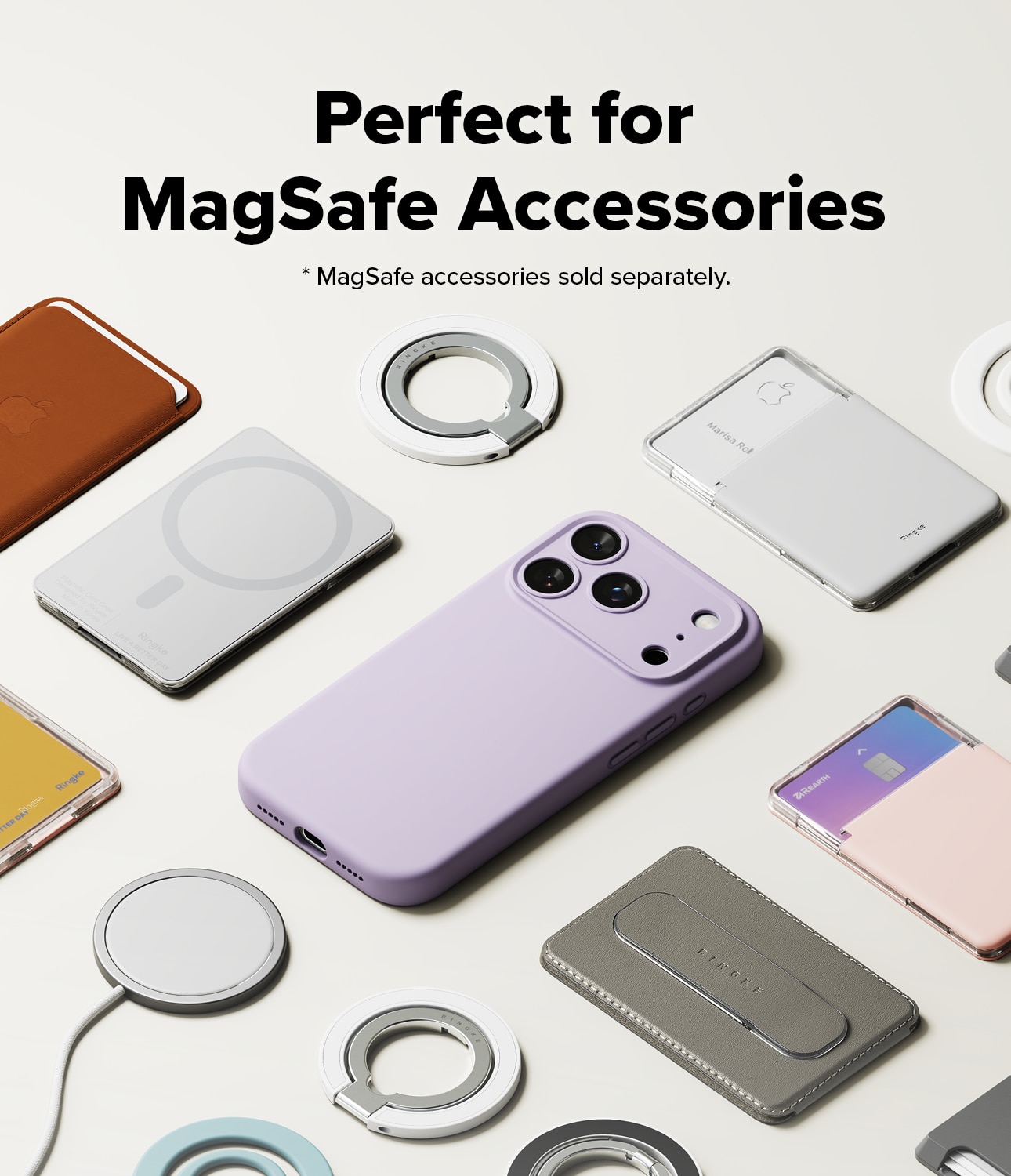 iPhone 17 Pro Max Silicone Magnetic Case Light Purple