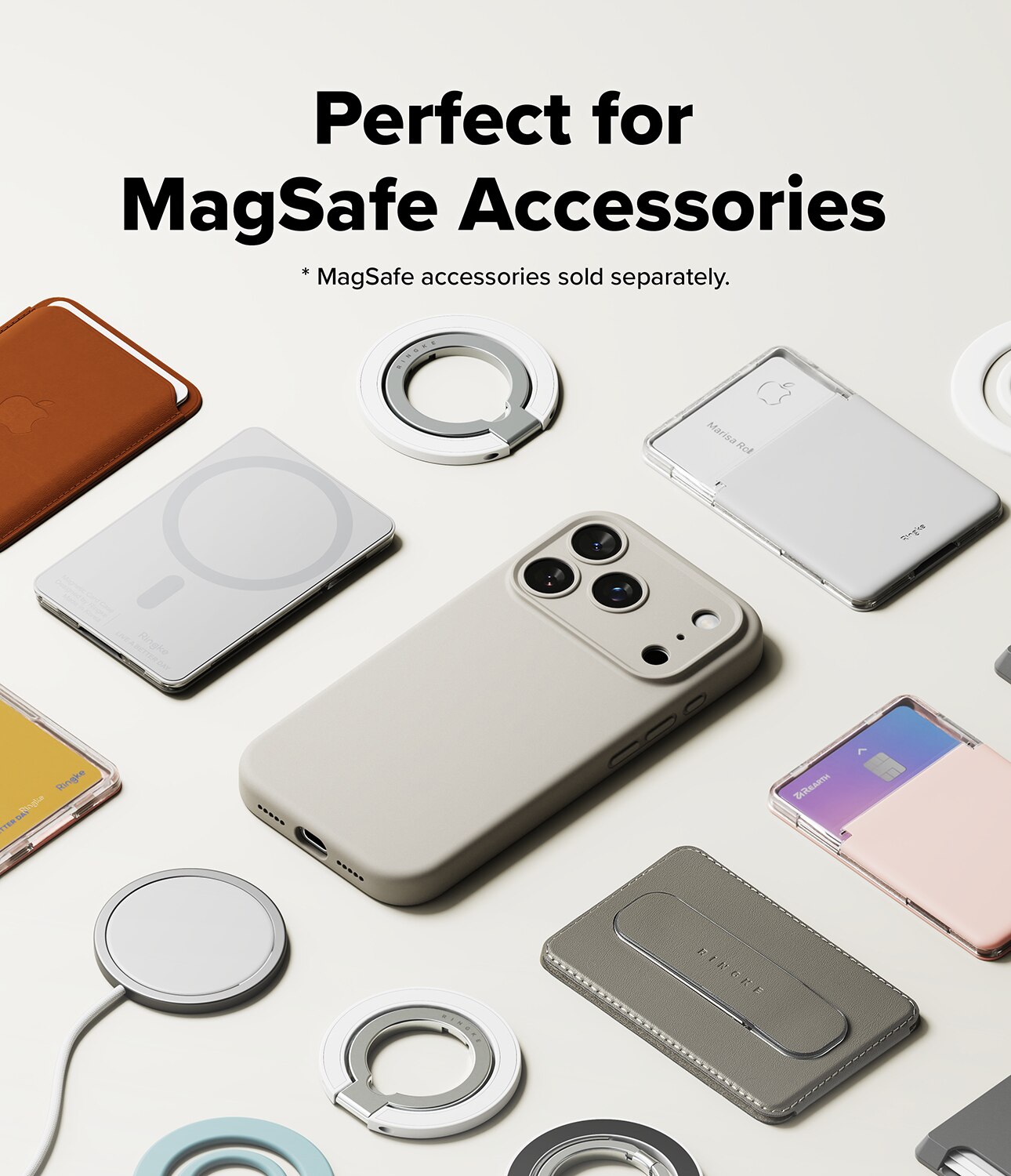iPhone 17 Pro Max Silicone Magnetic Case Stone