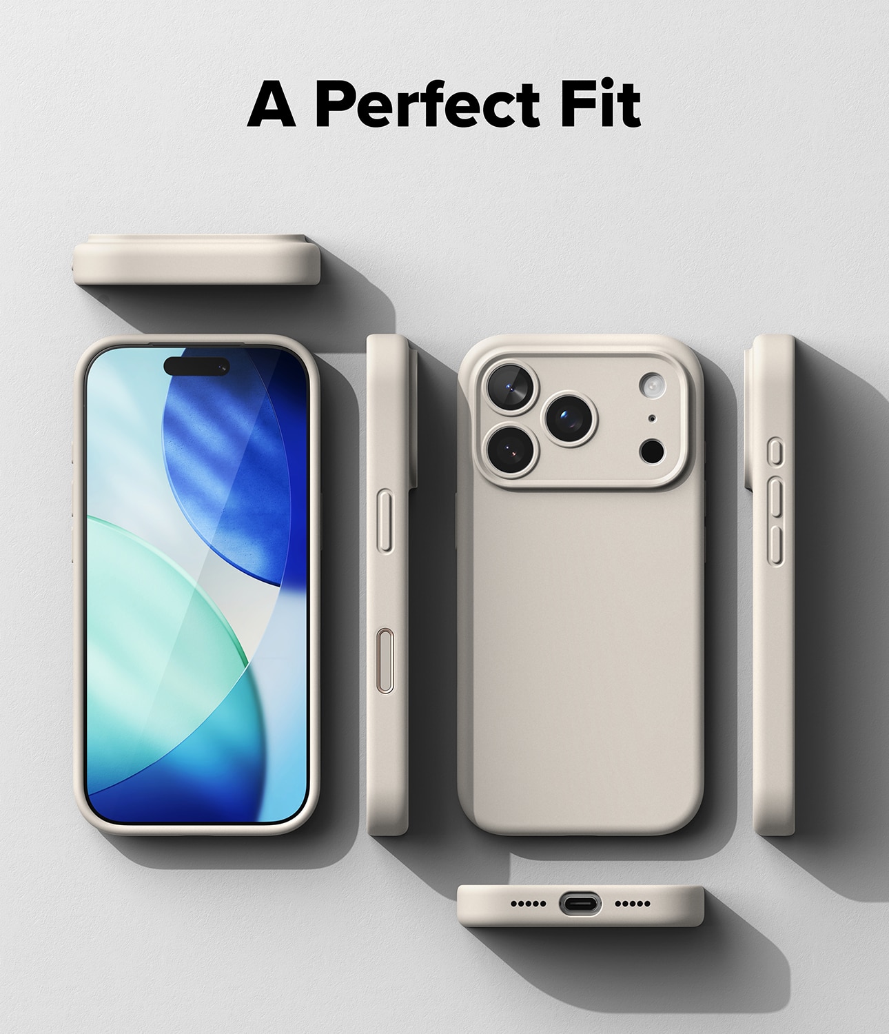 iPhone 17 Pro Max Silicone Magnetic Case Stone