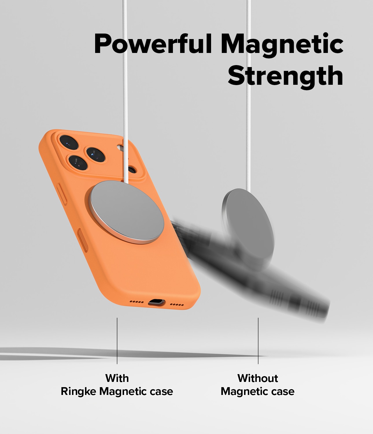 iPhone 17 Pro Max Silicone Magnetic Case Tangerine