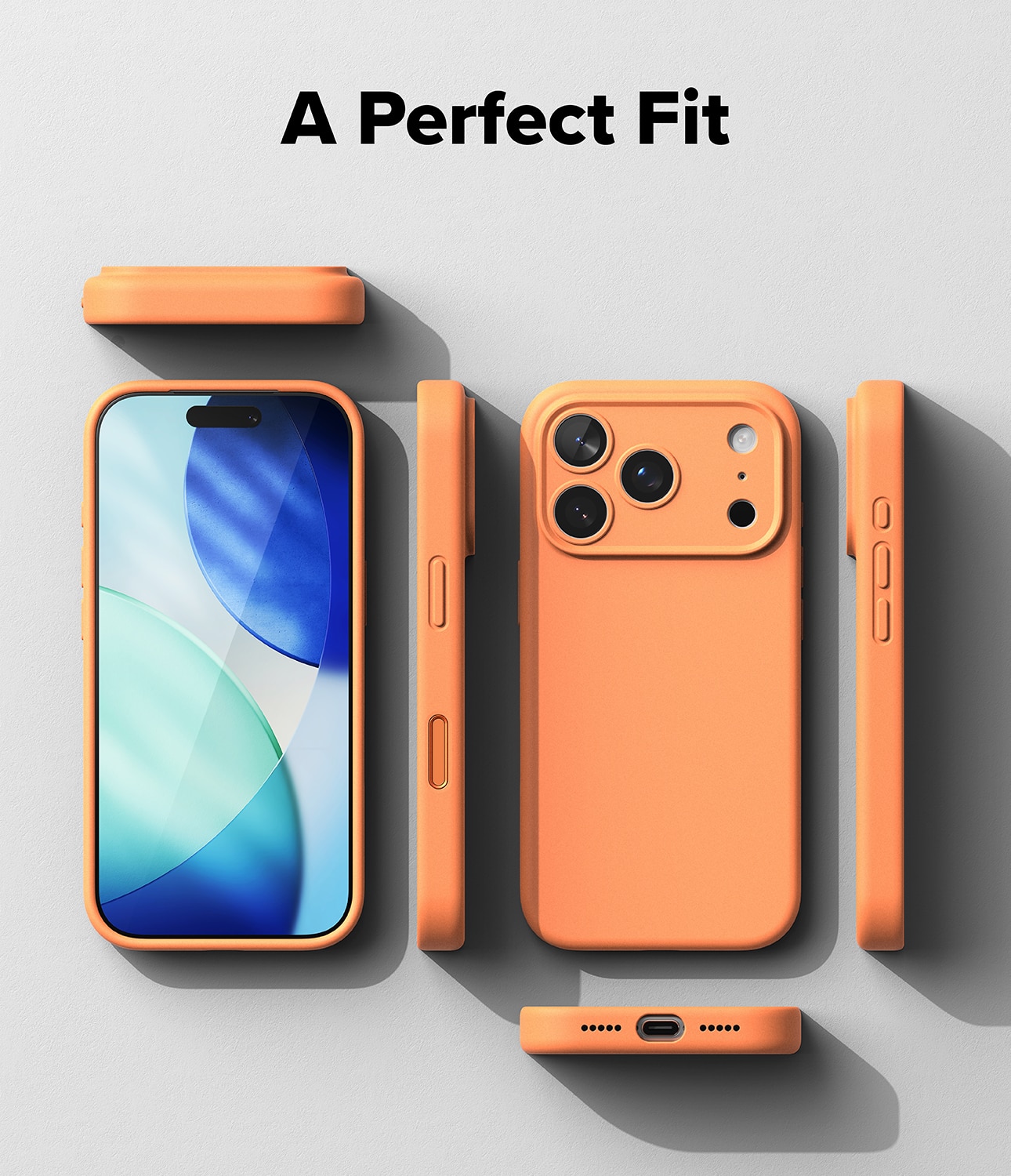 iPhone 17 Pro Max Silicone Magnetic Case Tangerine