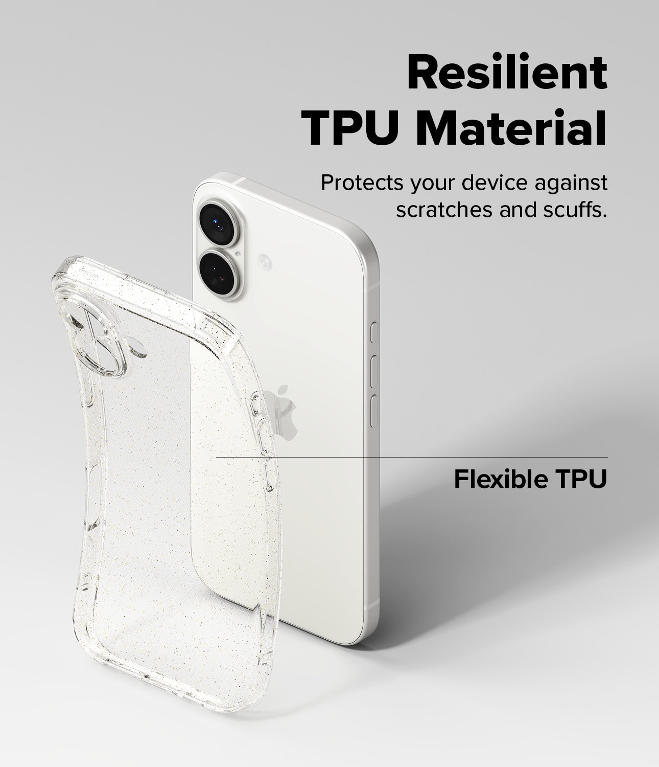 iPhone 17 Air Case Glitter Clear