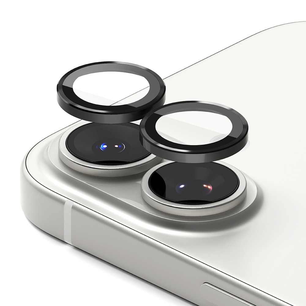iPhone 17 Camera Lens Frame Glass (2-pack) Black