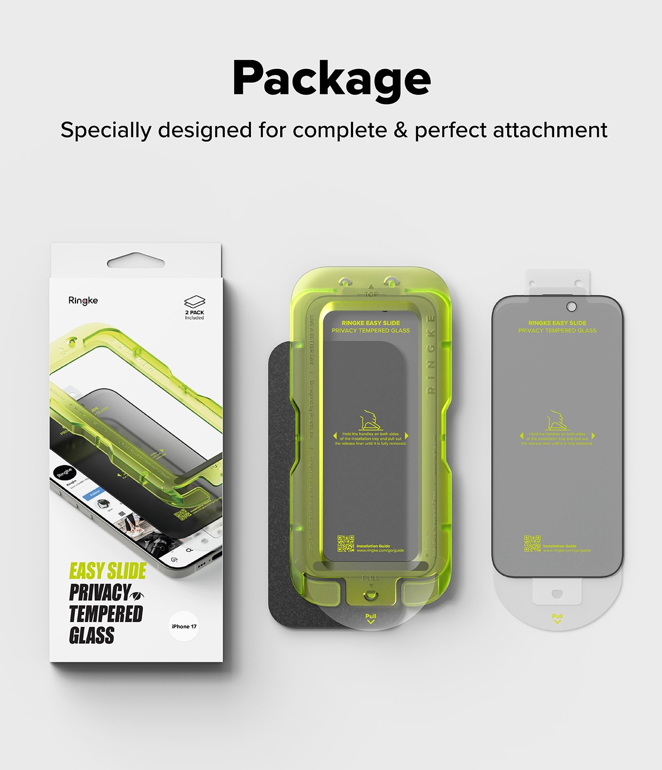 iPhone 17 Easy Slide Privacy Glass (2-pack)