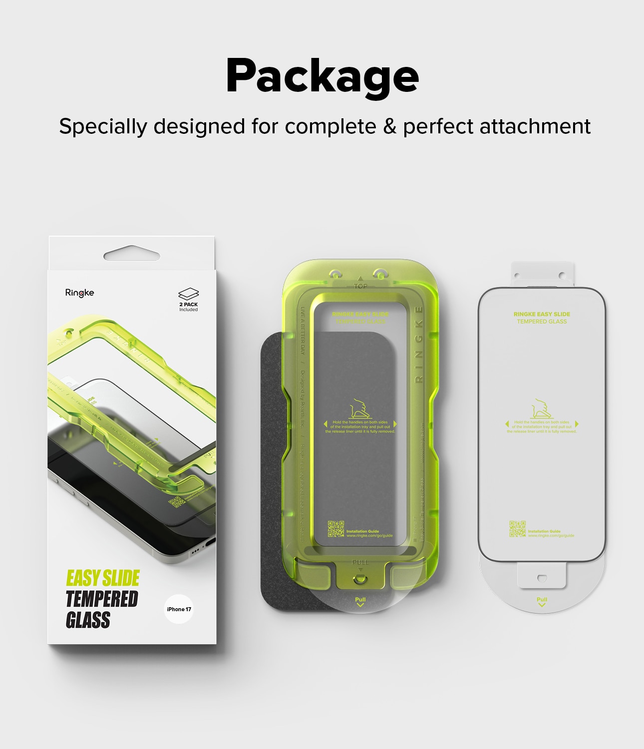 iPhone 17 Easy Slide Glass (2-pack)