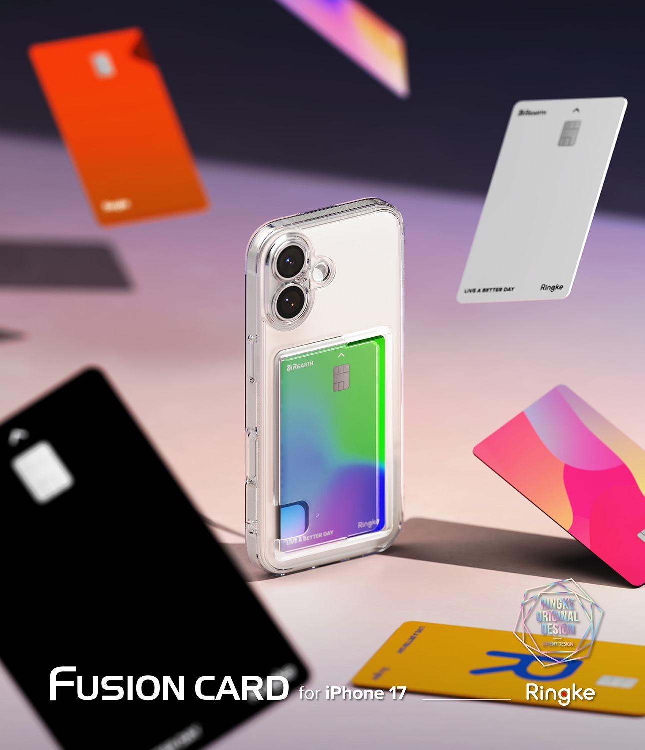 iPhone 17 Fusion Card Case Transparent