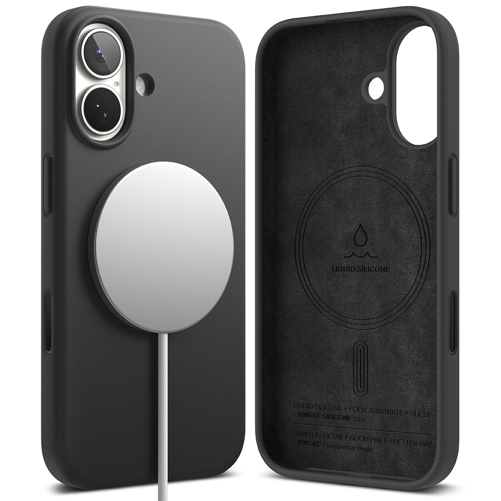 iPhone 17 Silicone Magnetic Case Black
