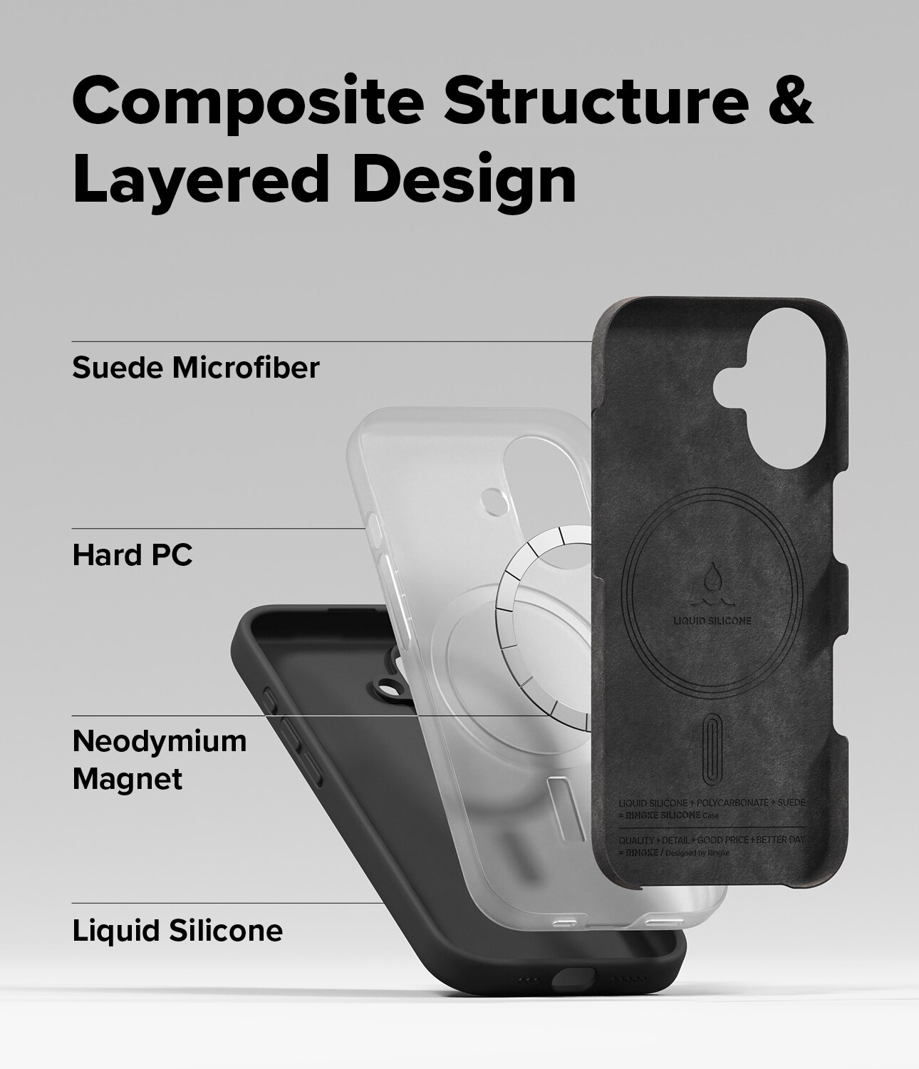 iPhone 17 Silicone Magnetic Case Black