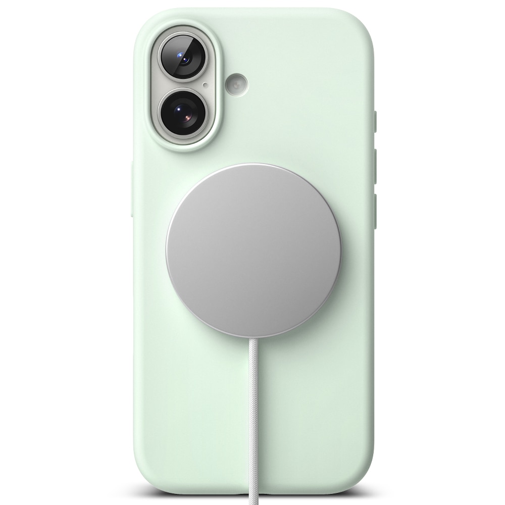 iPhone 17 Silicone Magnetic Case Soft Mint