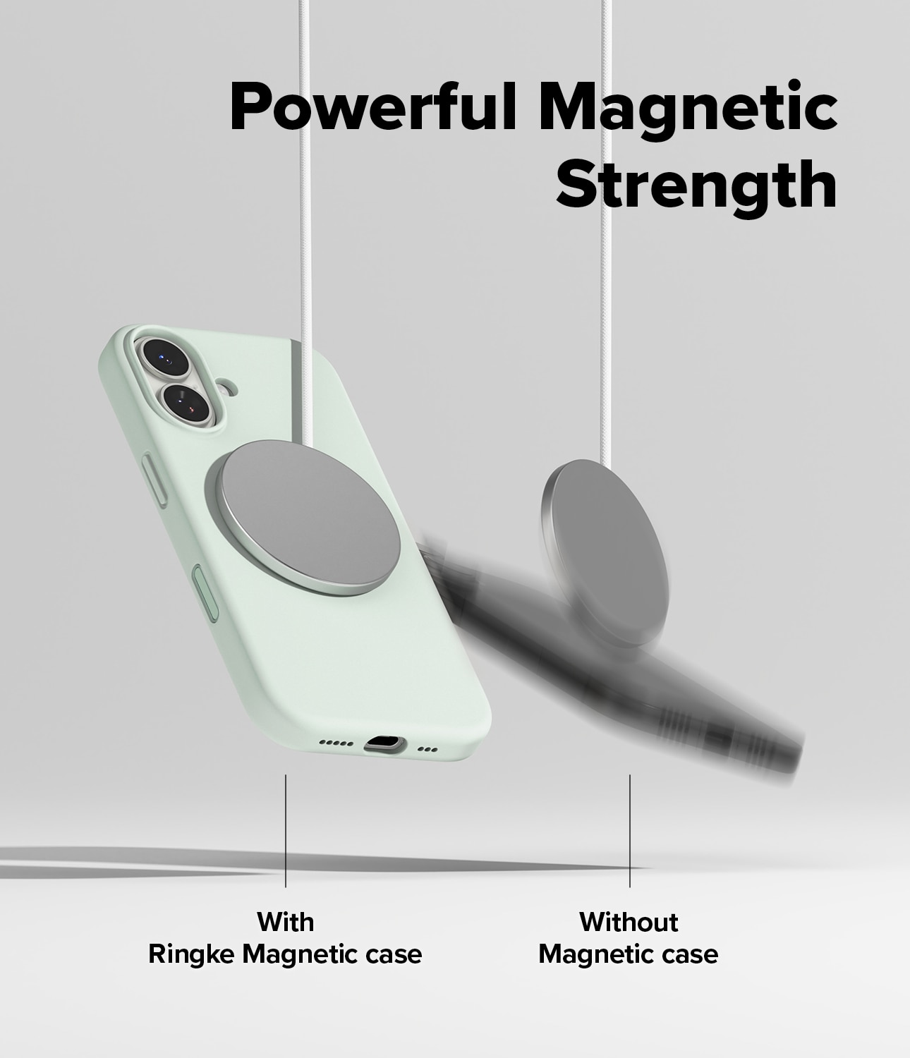 iPhone 17 Silicone Magnetic Case Soft Mint