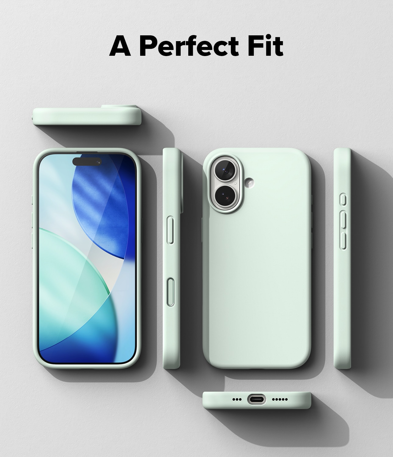 iPhone 17 Silicone Magnetic Case Soft Mint