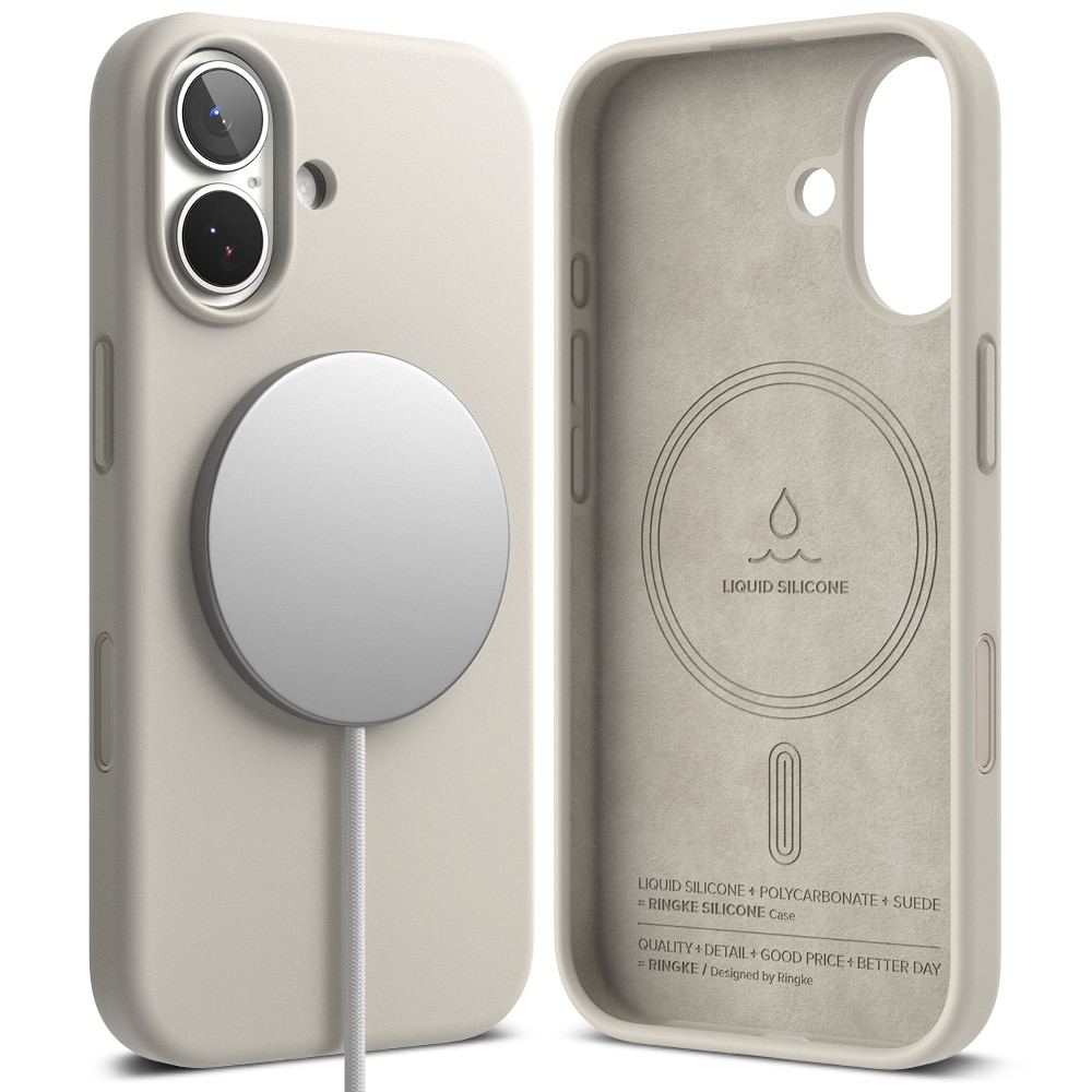 iPhone 17 Silicone Magnetic Case Stone