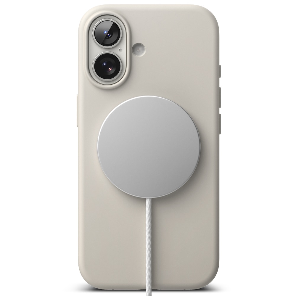 iPhone 17 Silicone Magnetic Case Stone