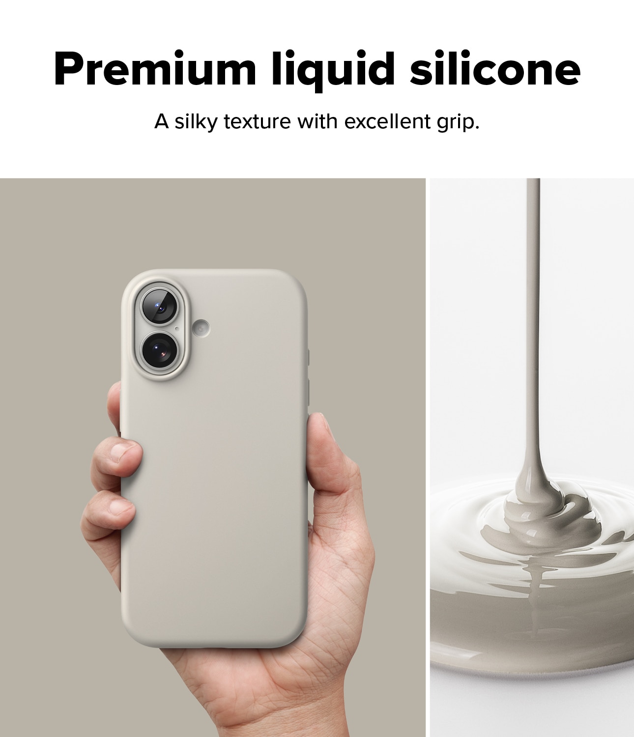 iPhone 17 Silicone Magnetic Case Stone