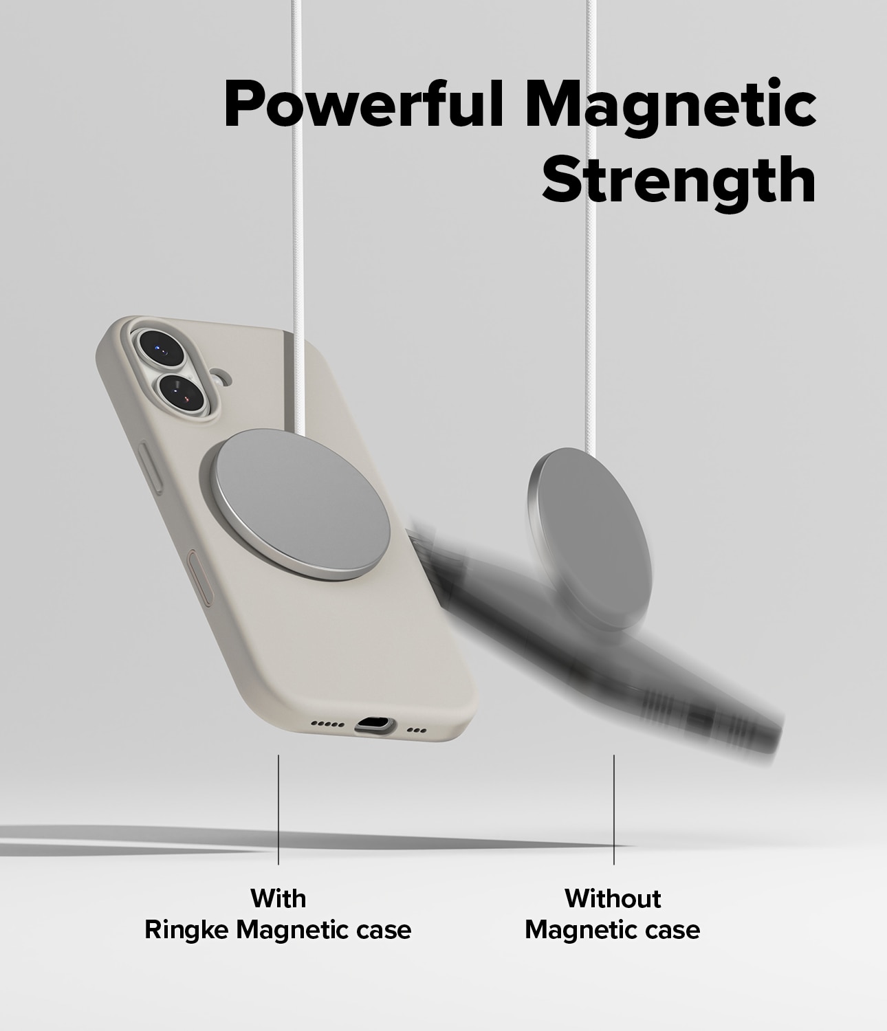 iPhone 17 Silicone Magnetic Case Stone