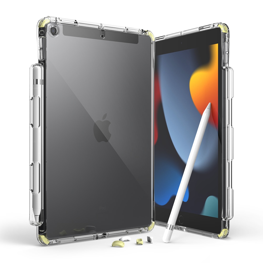 iPad 10.2 9th Gen (2021) Fusion Plus Case White/Lime Glow