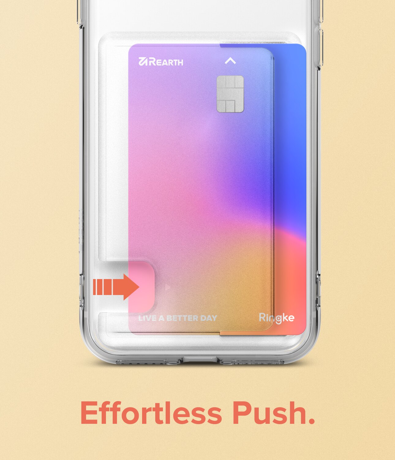 iPhone SE 2020 Fusion Card Case Transparent