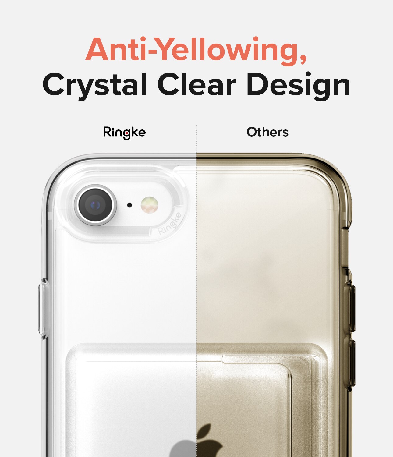 iPhone SE 2020 Fusion Card Case Transparent