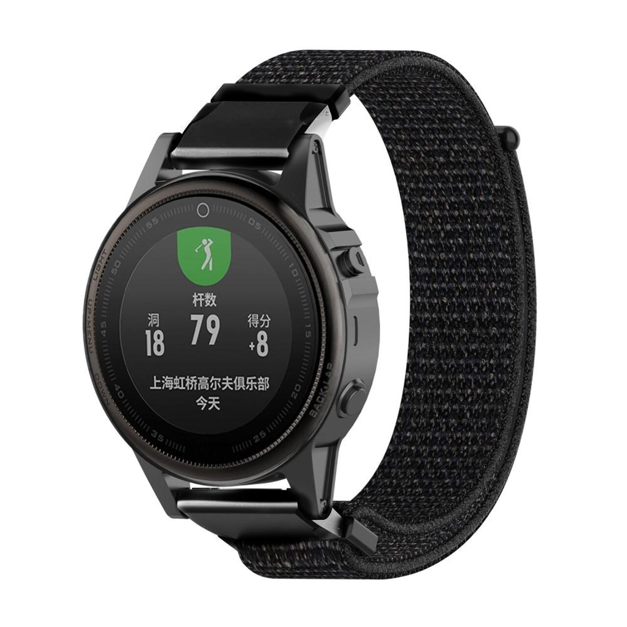 Garmin Fenix 5S/5S Plus Nylon Strap Black