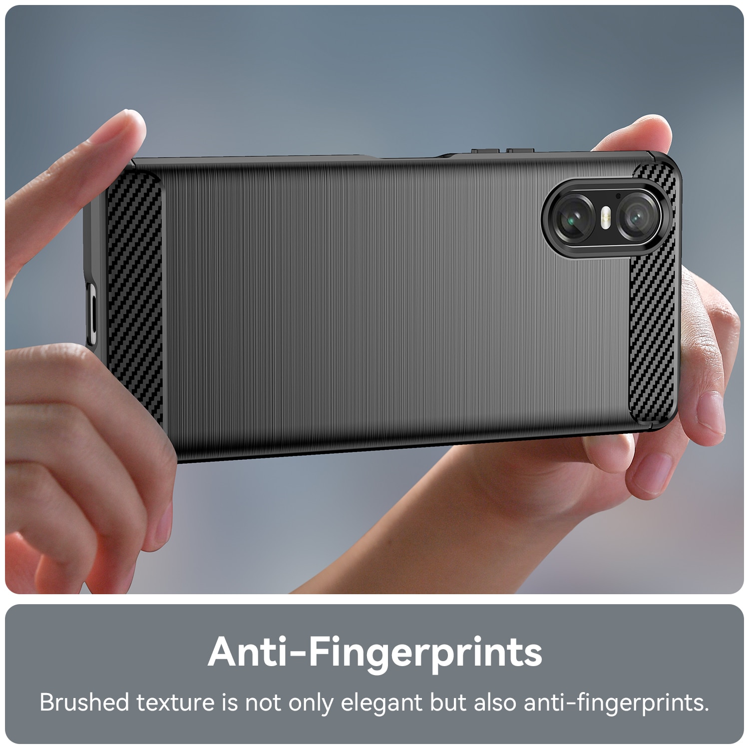 Sony Xperia 10 VI Brushed TPU Case Black
