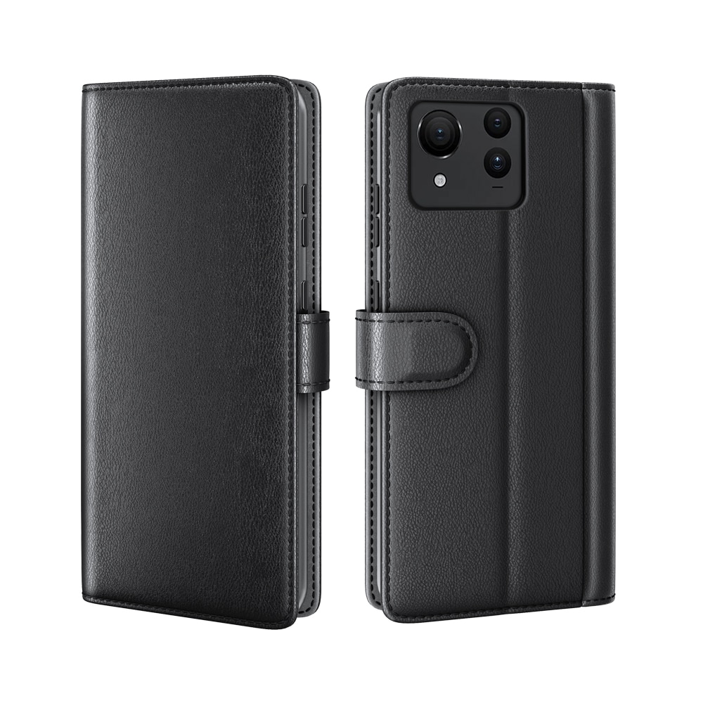 Asus Zenfone 11 Ultra Genuine Leather Wallet Case Black