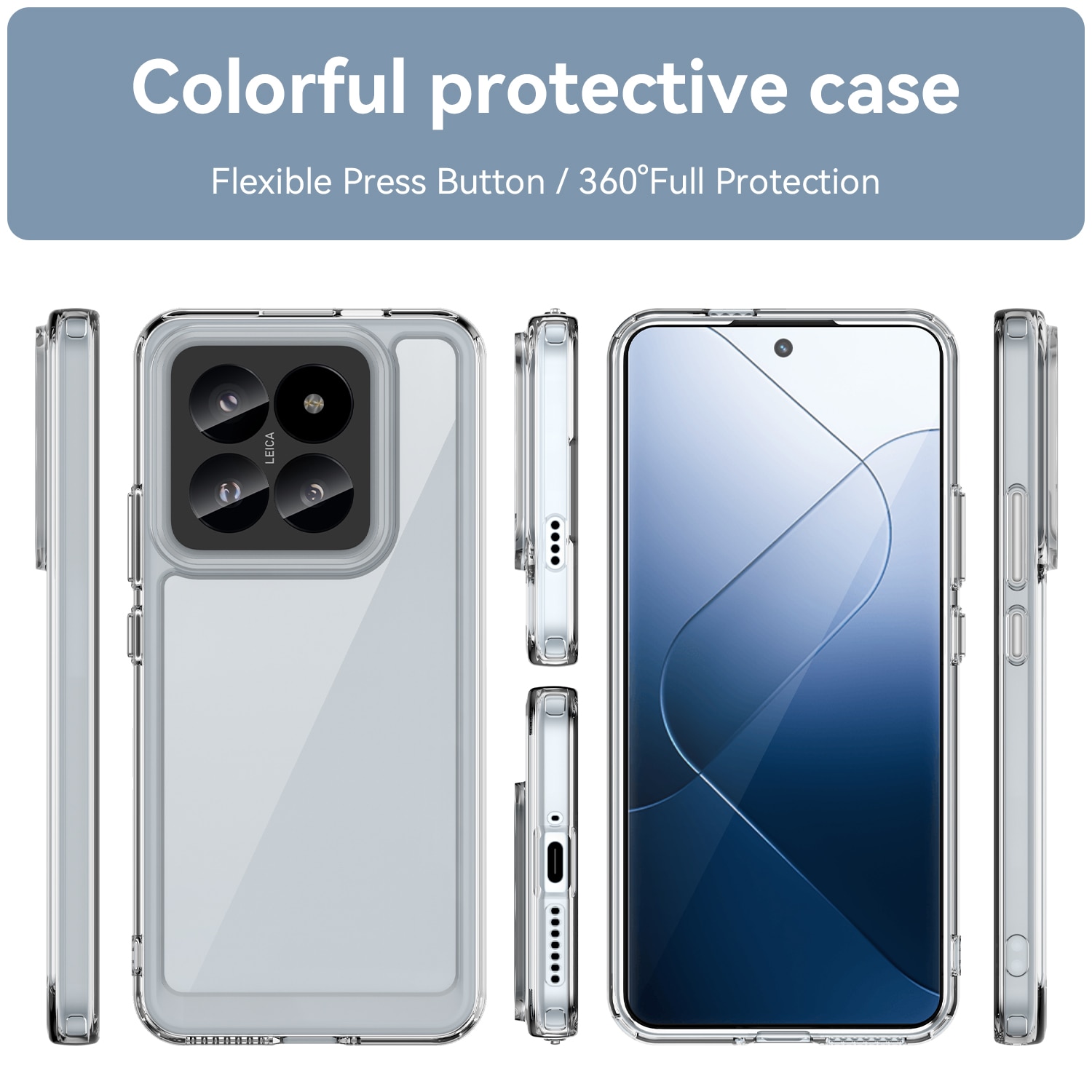 Xiaomi 14 Pro Crystal Hybrid Case Transparent