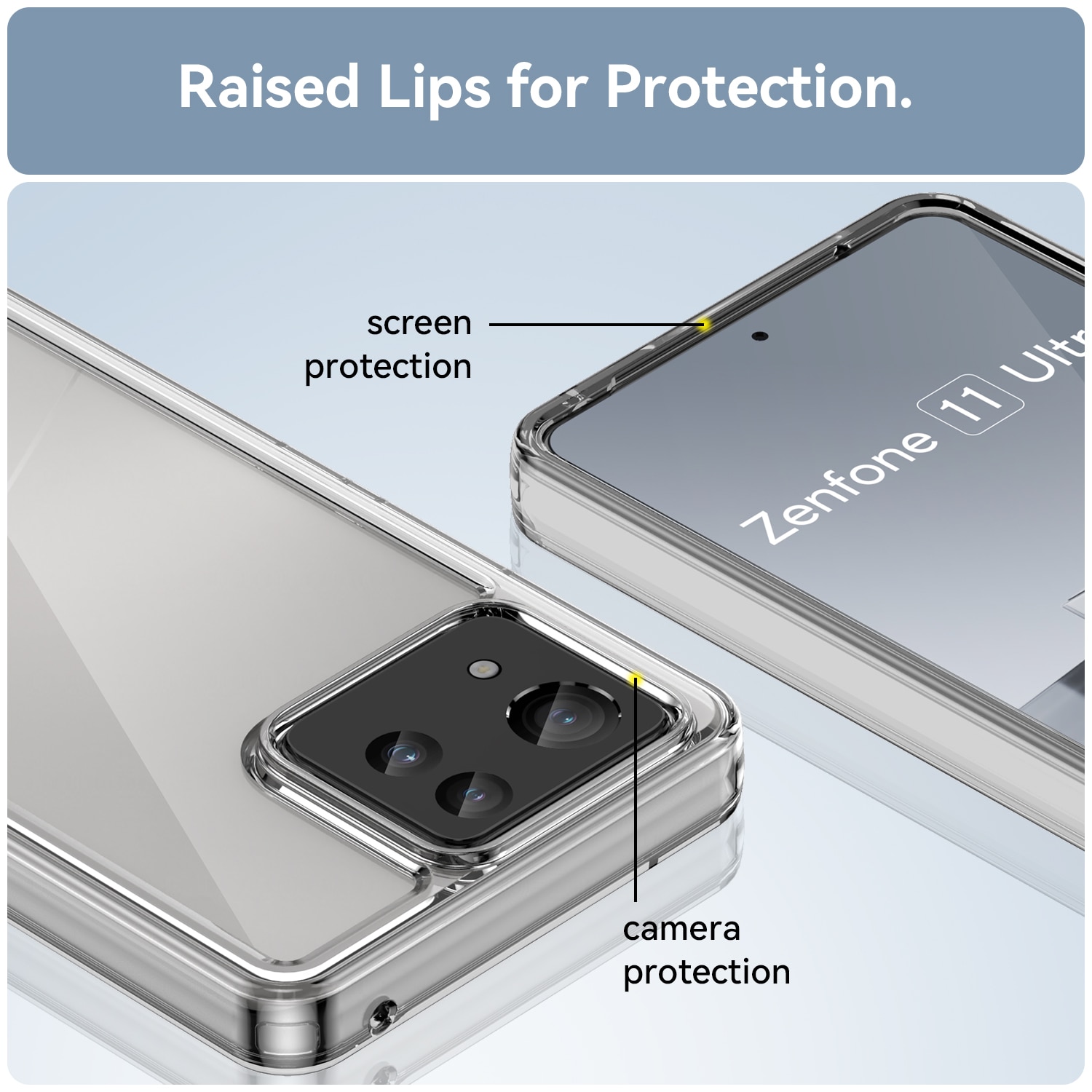 Asus Zenfone 11 Ultra Crystal Hybrid Case Transparent