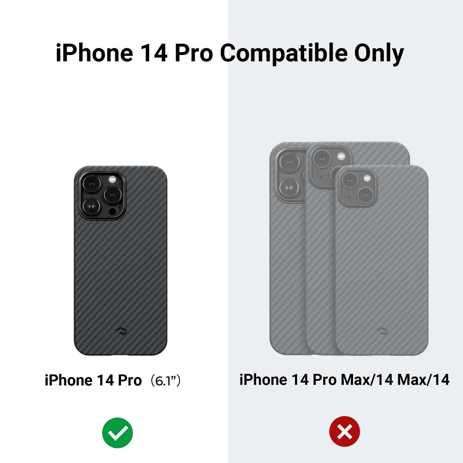 iPhone 14 Pro MagEZ Case 3 1500D Black/Grey