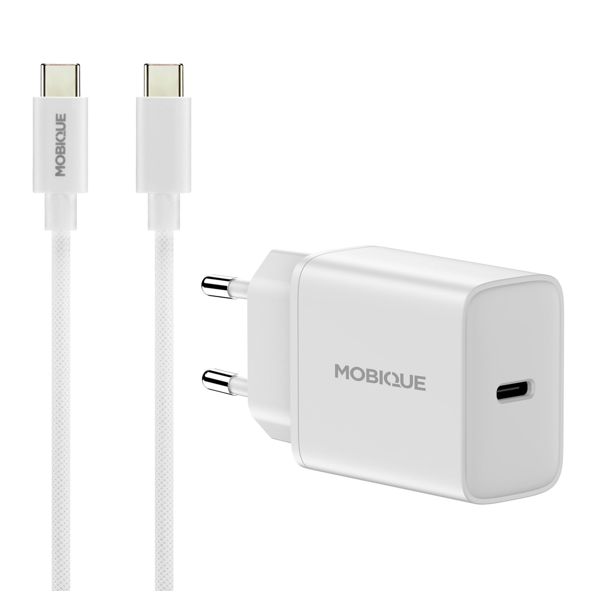 Complete Charger iPhone 16 - 2m Cable and Wall Charger USB-C White