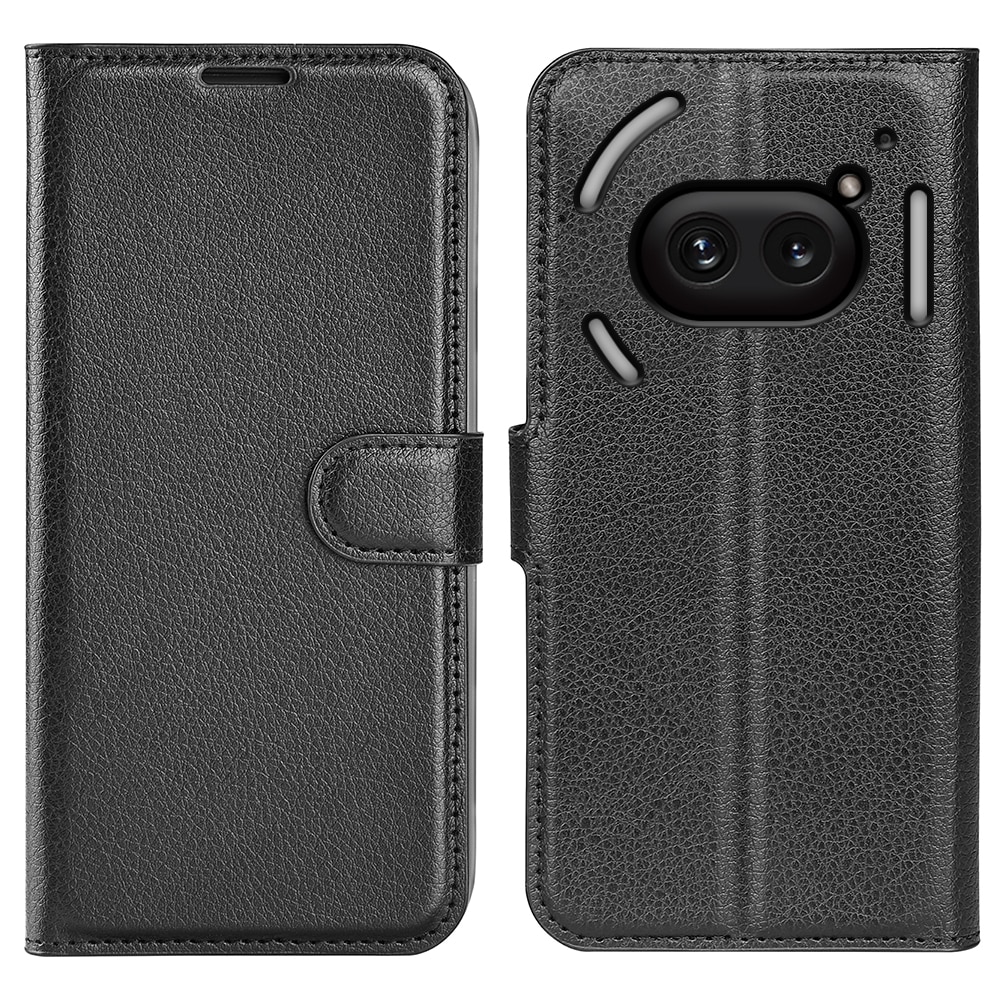 Nothing Phone 2a Wallet Book Cover Black