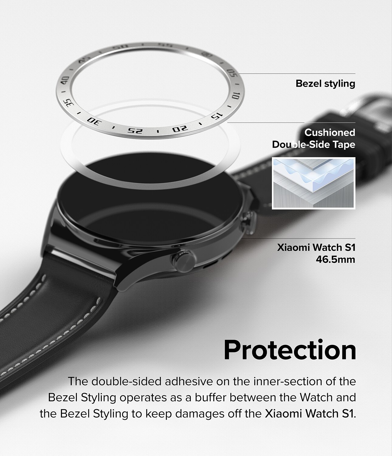 Xiaomi Watch S1 Bezel Styling Silver