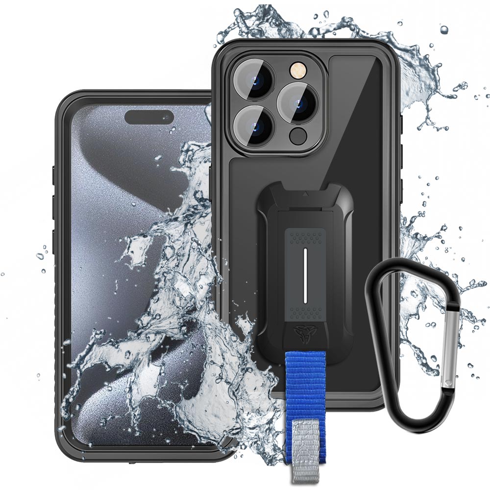 iPhone 15 Pro MX Waterproof Case Black