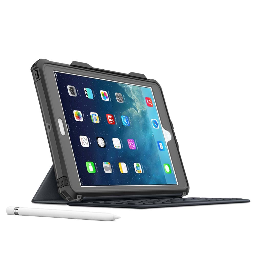 iPad 10.2 7th Gen (2019) MX Waterproof Case Clear/Black